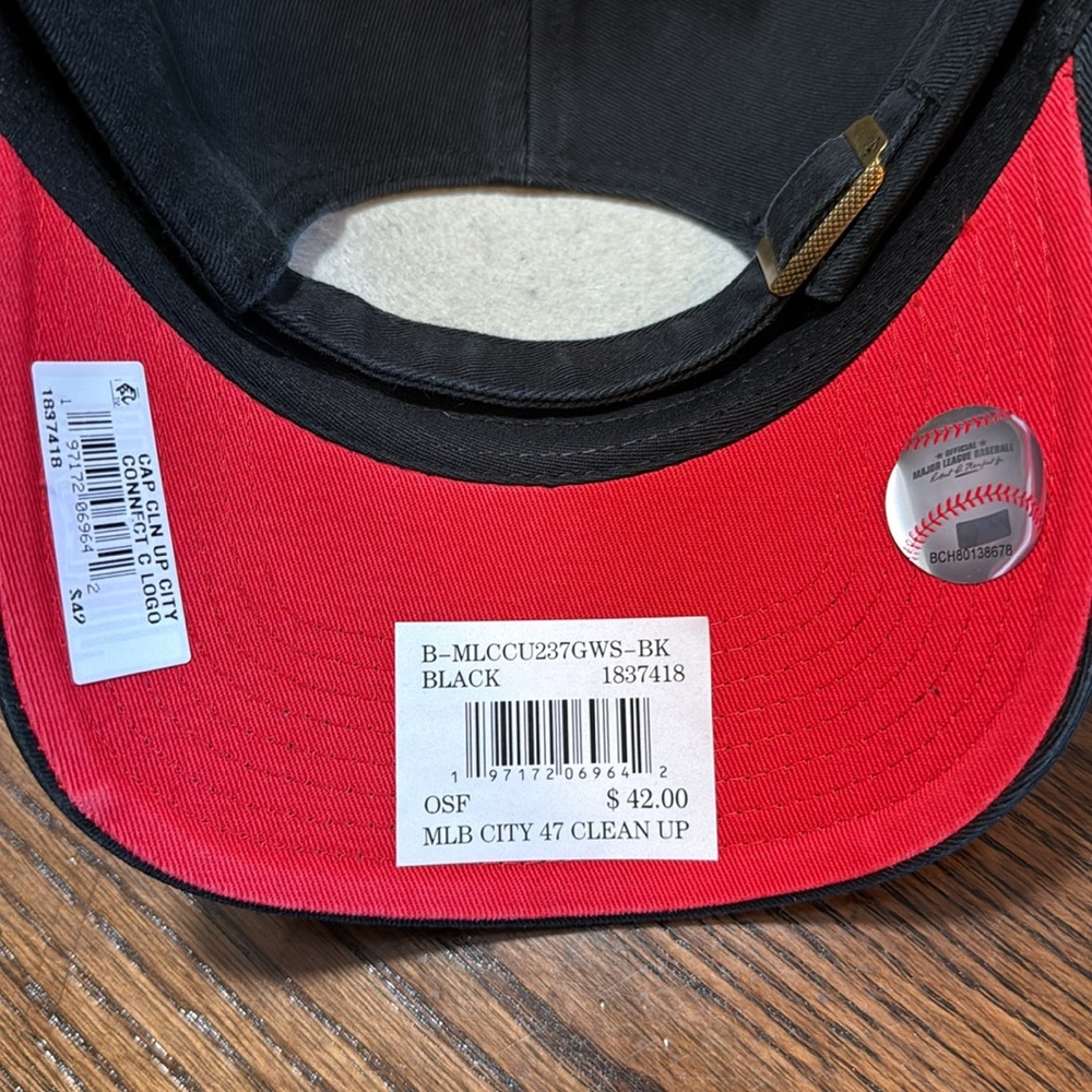 Cincinnati Reds ‘47 MLB Black Red C City Connect Cap - Picture 4 of 10